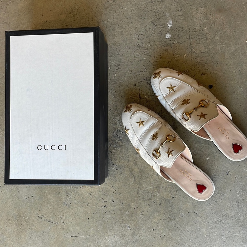 gucci slides/ loafers